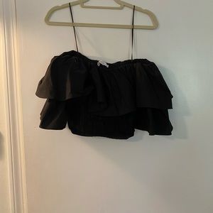 Olivaceous Strapless Top